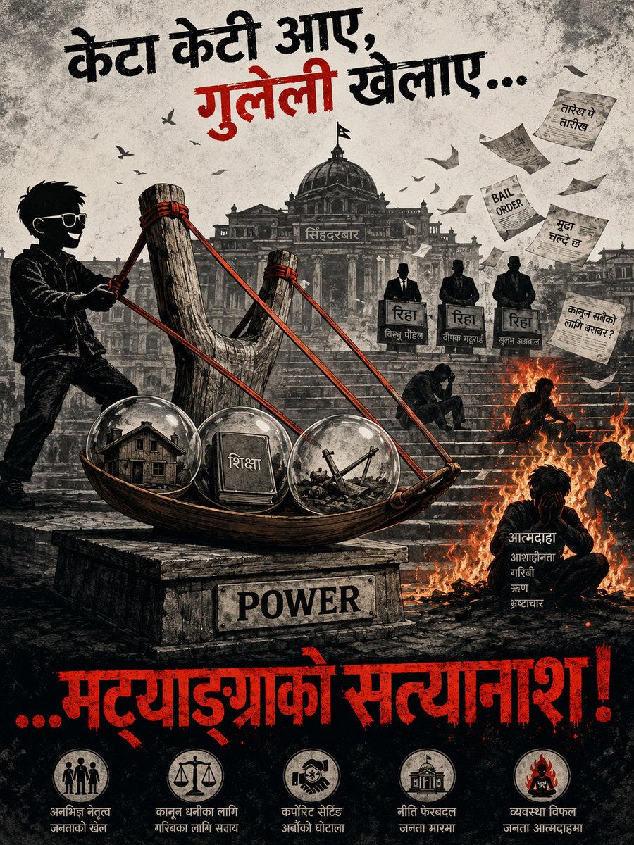 Rhishendra's tweet photo. केटा केटी आए, गुलेली खेलाए, मट्याङ्ग्राको सत्यानाश। https://t.co/PDx2qY95An