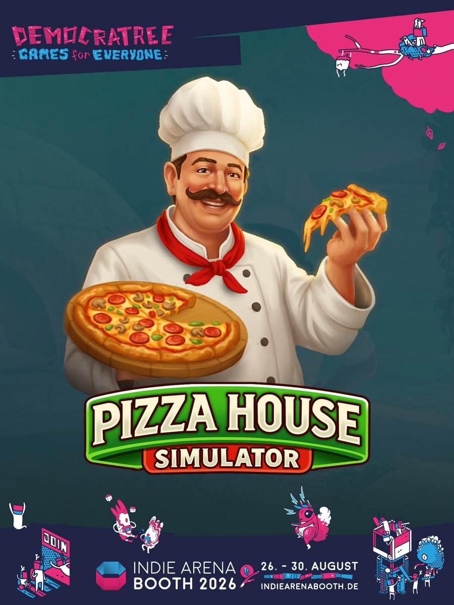 DevotionInt's tweet photo. 🎉 We're heading to Indie Arena Booth!

Three of our upcoming titles will be showcased and we can't wait for players to experience them.

🥚 An Eggstremely Hard Game

🧗 Climber Animals: Together

🍕 Pizza House Simulator

If you're attending, be sure to stop by, play the demos and let us know what you think. See you there!

@IndieArenaBooth 
@gamescom 

#IndieArenaBooth #Gamescom #IndieGames #SteamGames #DevotionInteractive