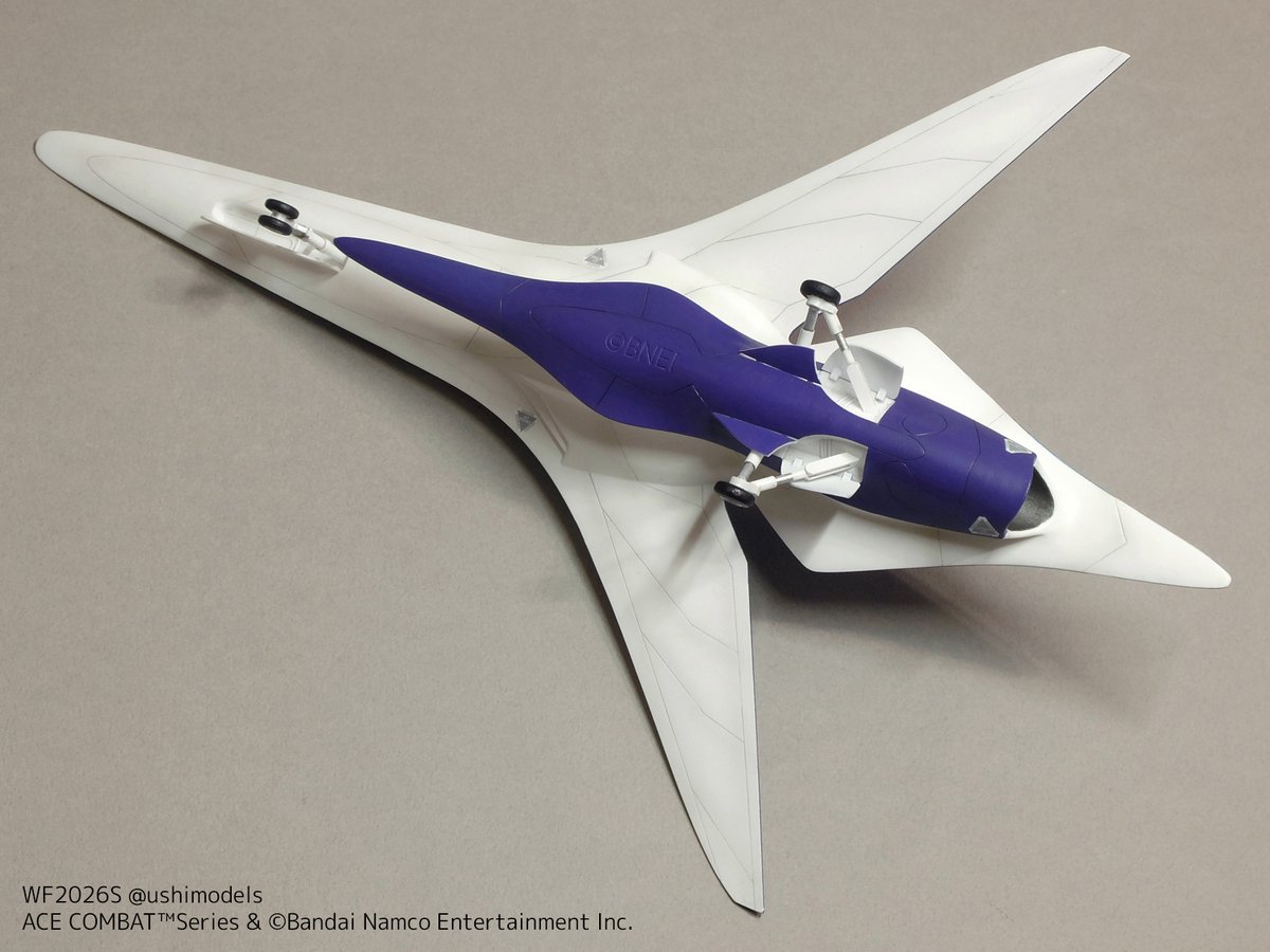 ushimodels's tweet photo. #WF2026S にて『エースコンバット3 R-102 デルフィナス#2』の1/72組立キットを販売します。
レジンキャスト&3Dプリント製 デカール付 全長285mm ¥12,000 #ACECOMBAT https://t.co/w9xs8Bs3zO