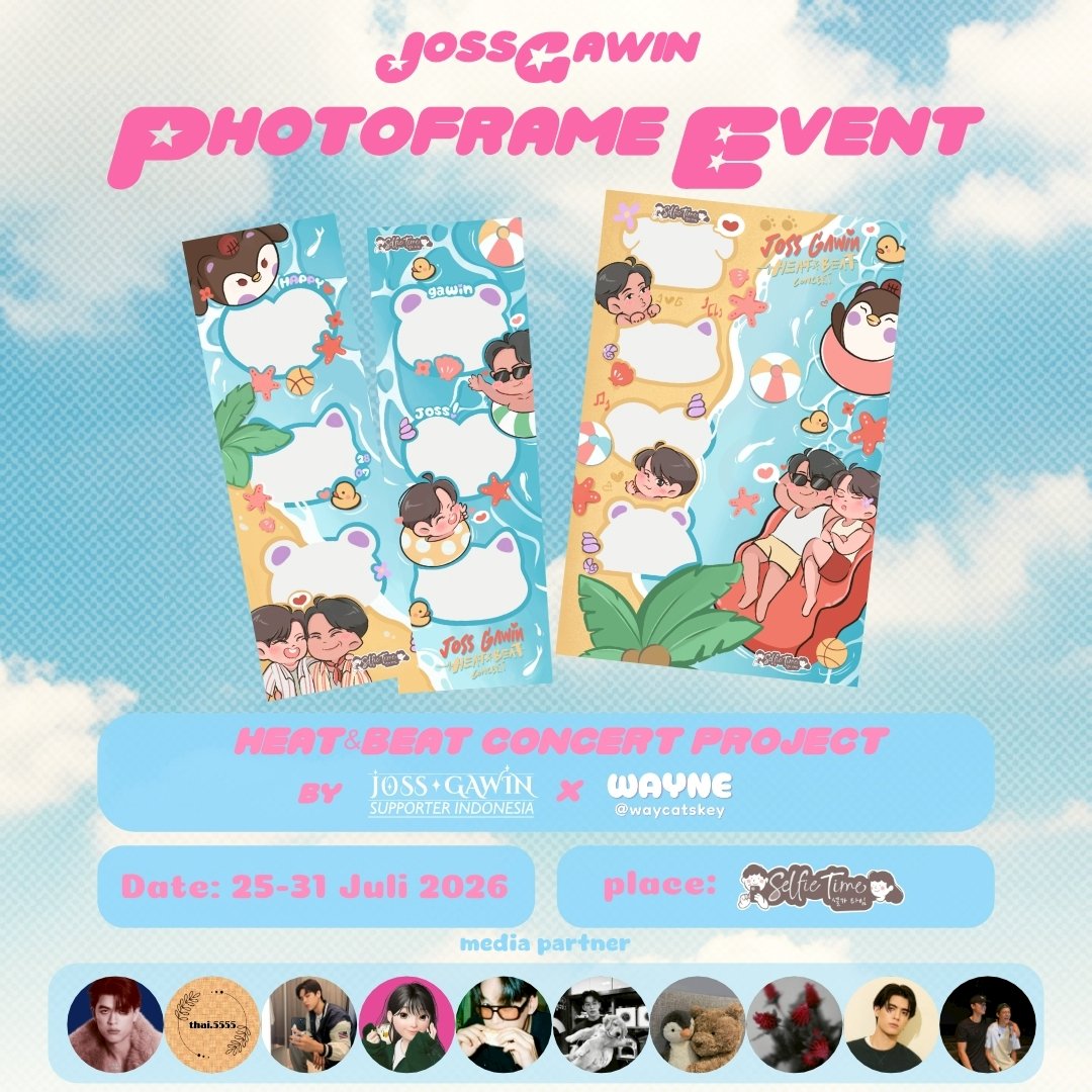 JGsupporterID's tweet photo. JOSSGAWIN SUPPORTER INDONESIA × WAYNE
Proudly Presents

📸 JossGawin Heat & Beat Concert Project

Celebrate JossGawin Heat & Beat Concert with our exclusive photo frame event!

Hosted by @JGSupporterID & @waycatskey
📍 @selfietimeid

#JossGawinConcert
#JossGawin
#Guinzly

Share your special moments with us! Don’t forget to use the hashtags above and tag us in your posts ❤️💜