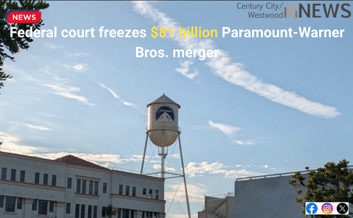 CCWNNews's tweet photo. Paramount and Warner Bros. ordered to freeze merger.

https://t.co/pSlVxqXHJJ https://t.co/F49HFYfQng