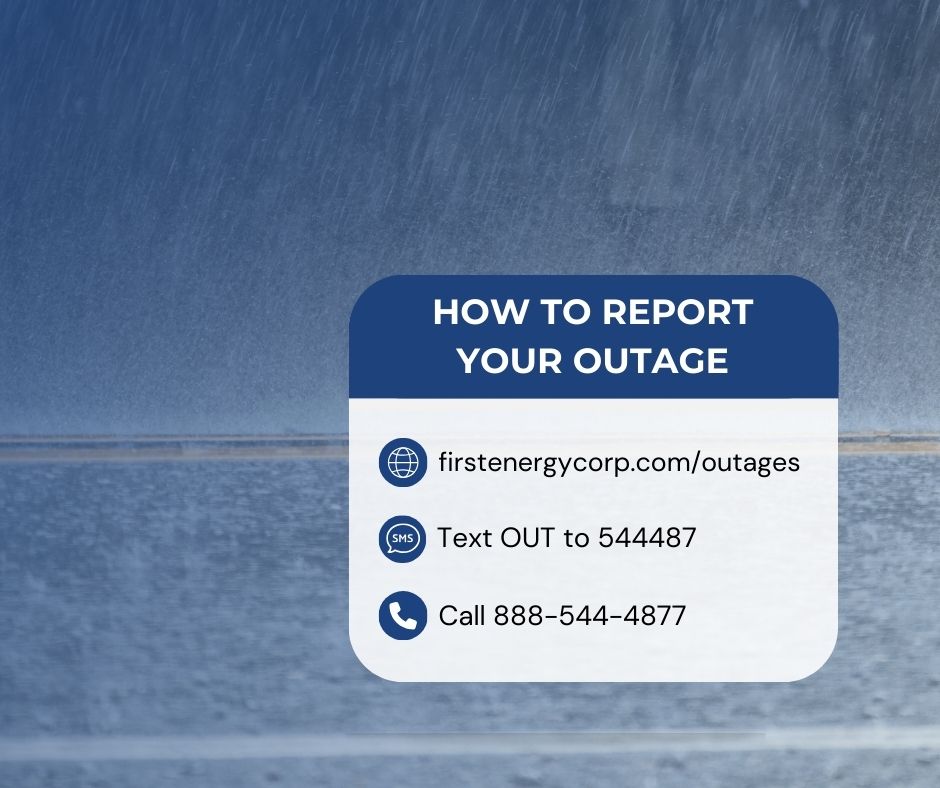 JCP_L's tweet photo. ⛈️ We're monitoring the weather closely. If you lose power, please report your outage. Your report helps us locate damage and restore service as quickly and safely as possible.

⚠️ Stay 30+ ft. from downed power lines and anything they might be touching. Report them ASAP to 911. https://t.co/O7t1usUc2F