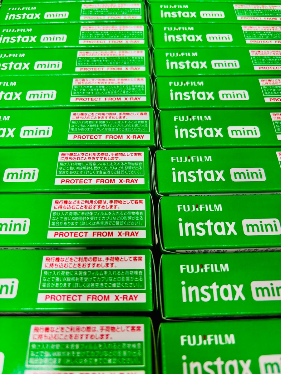 yucainfo's tweet photo. 📸 FUJIFILM instax mini チェキフィルムが登場！

お一人様3本までの購入制限あり！
まだまだ豊富に在庫あるよ‼️
転売目的の購入はご遠慮ください。
詳しい情報はリンクから！
https://t.co/MHvNshweLu
#チェキ #instaxmini #フィルム
#カメラのヤマゲンOUTLET店 https://t.co/iwk8D5d29u