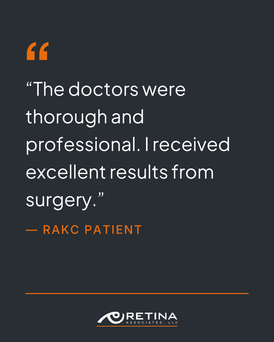 KC_retina's tweet photo. Feedback like this highlights the professionalism and quality of care patients receive during treatment and surgery. Every step of care is focused on delivering the best possible patient experience. https://t.co/Wdsnq0wG4J