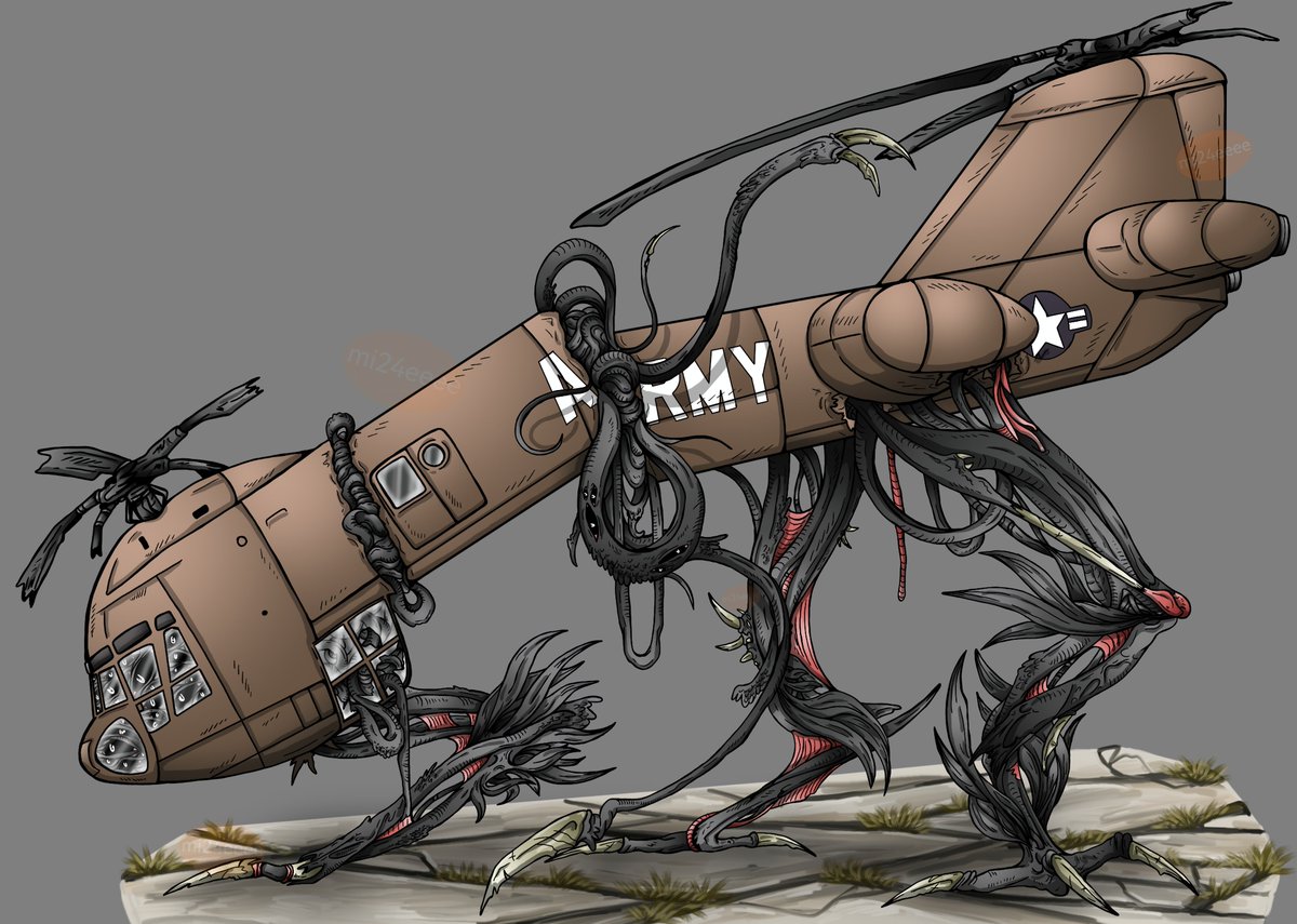 mi24eeee's tweet photo. Boeing Helicopter XCH-62, slightly distorted https://t.co/WEiOdkQXM6