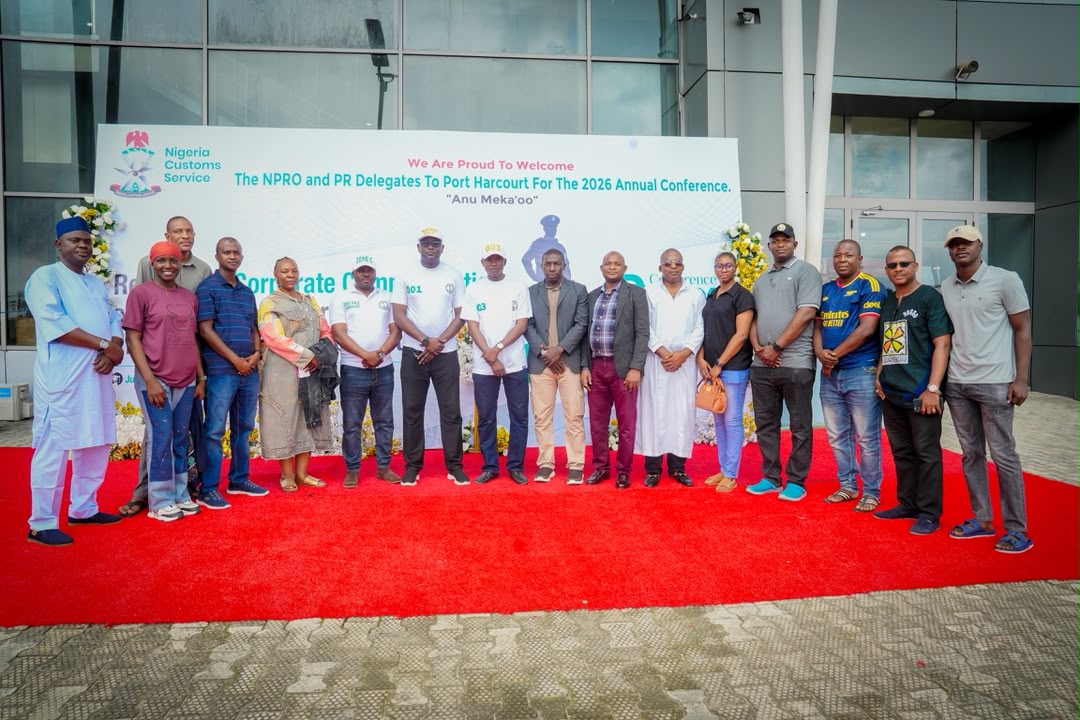 CustomsNG's tweet photo. Arrival of NCS Public Relations Officer in Port Harcourt for the 2026 Public Relations Conference themed "Realigning Corporate Communication as a Strategic Driver of Institutional Effectiveness and Public Trust."

#NCS #PRconference2026 https://t.co/zfvce7nR5o
