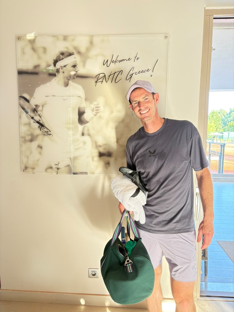 MurrayMusing's tweet photo. Andy visited the Rafael Nadal Academy in Greece recently! 🔥 https://t.co/wrK2MztpVm