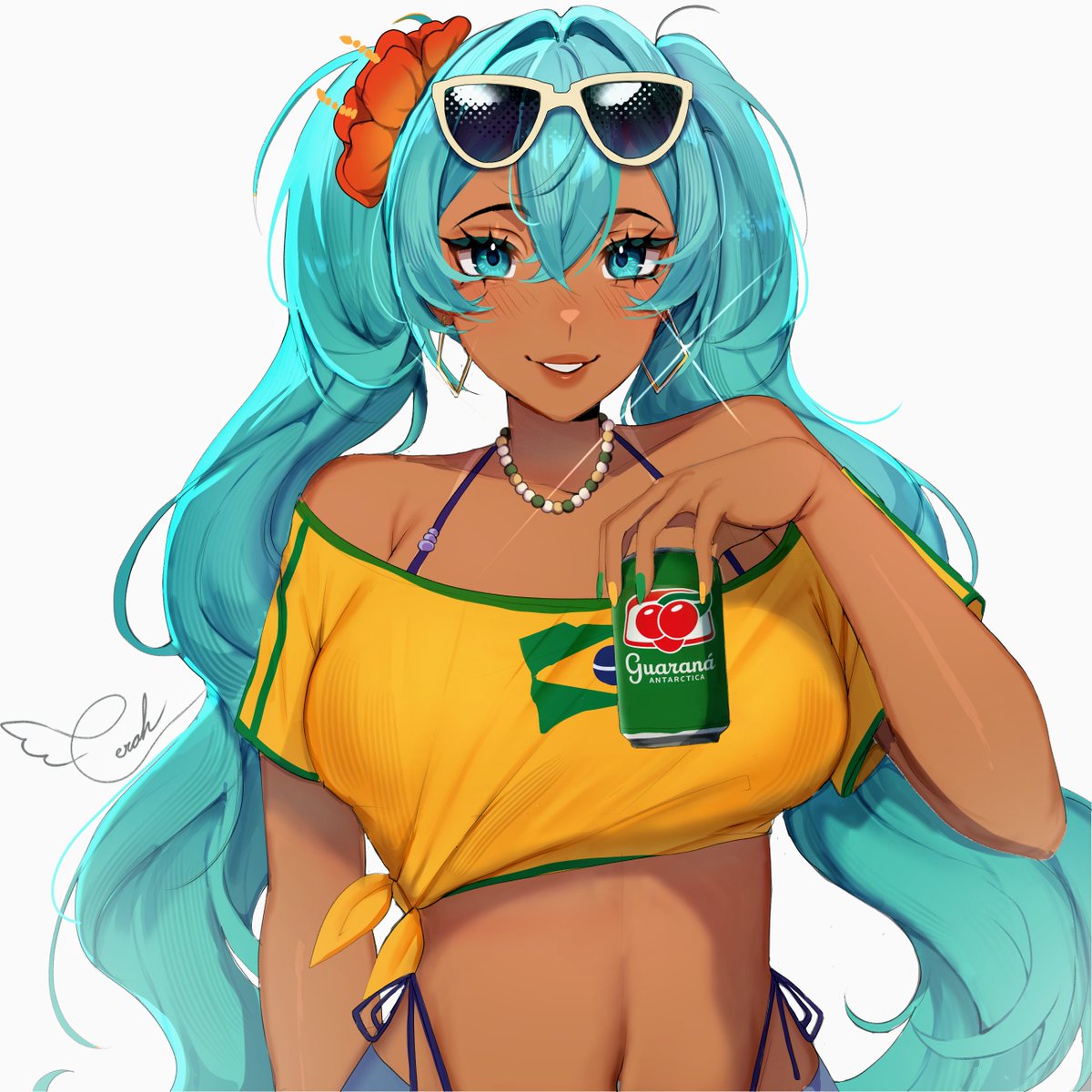 CerahVT's tweet photo. Brazilian Miku🇧🇷 https://t.co/ZHHGP1kC4a