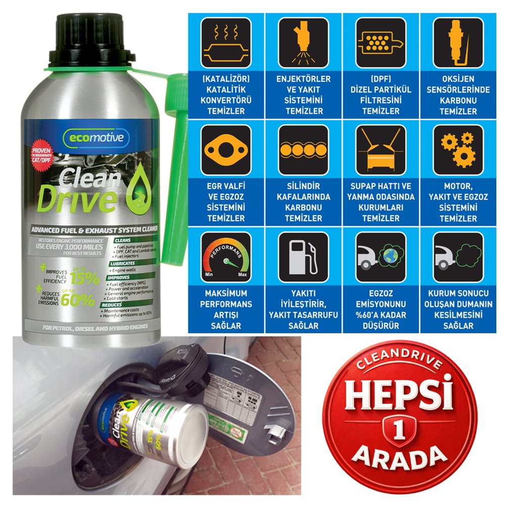Cleandrivetr's tweet photo. -
CLEANDRIVE SÖKME İŞLEMİ GEREKTİRMEDEN SİSTEMİ TEMİZLER.

EGZOZ EMİSYONUNU %60'A KADAR DÜŞÜRÜR.

AdBlue KİRLİLİĞİNİ AZALTIR. DETOKS YAPAR.

#partikül #katalizör #enjektör #egr #tekne #yacht #motorcycle #otomobil #motosiklet #cleandriveturkiye #adbluearızası #adblue #cleandrive https://t.co/H6JVYEEZ2Q