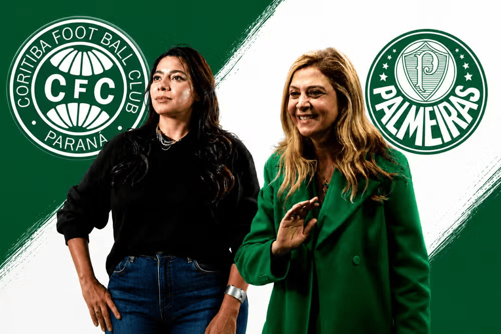 DataFutebol's tweet photo. O confronto entre Coritiba e Palmeiras amanhã será o primeiro jogo entre dois clubes que tem mulheres como presidente no Campeonato Brasileiro.

Marianna Libano é a presidente do Coritiba, e a presidente do Palmeiras é a Leila Pereira. https://t.co/fJy7RJU01l