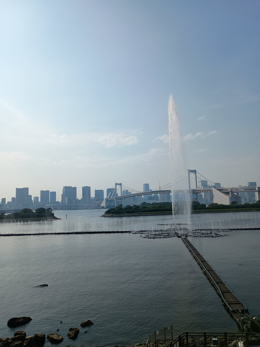 ozaki_ayako's tweet photo. 日本共産党都議団として世界最大級の噴水の現地調査から大型クルーズターミナルを見学。都は、大型クルーズ客船をもっと呼び込むために第2バースの建設を計画。最後は、都がカジノ誘致に考えている土地（今は駐車場として活用）を見学しました。
世界最大級の噴水どうですか？年間の維持費２億円です。 https://t.co/9t3OZ7Sa2a
