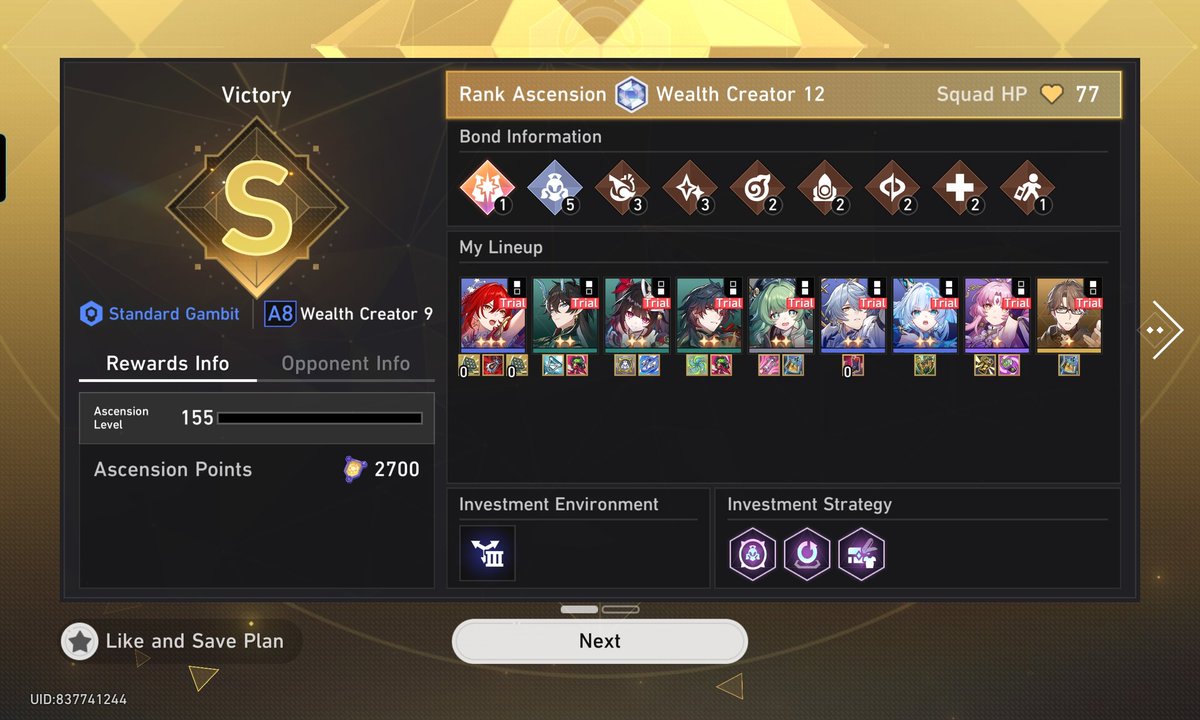 kixchmin's tweet photo. I'm genuinely scared of this team in currency wars... #hsr #honkaistarrrail https://t.co/r4RexUjc5r