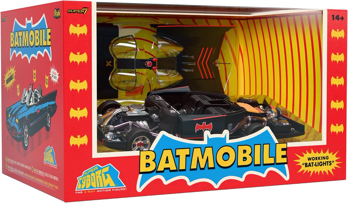 The Super7 Batman 1966 Super Cyborg - Classic TV Series Batmobile