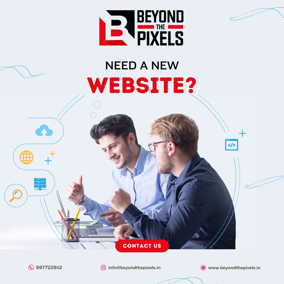 Teambeyondpixel's tweet photo. 🚀 Need a website that helps your business grow?

Beyond the Pixels builds modern, responsive &amp; SEO-friendly websites for startups, professionals &amp; businesses.

📞 8977228112

🌐 https://t.co/pX5KadGknx

#WebsiteDevelopment #WebDesign #DigitalMarketing #BusinessGrowth https://t.co/FRU9wShwtN