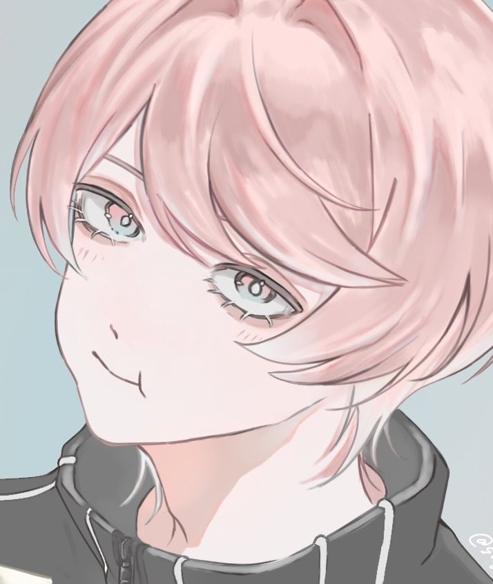 sugar_1013's tweet photo. ちなみに特に描いてて楽しかったのは首の影塗りとほっぺの線画 https://t.co/E2s3UKDdEE