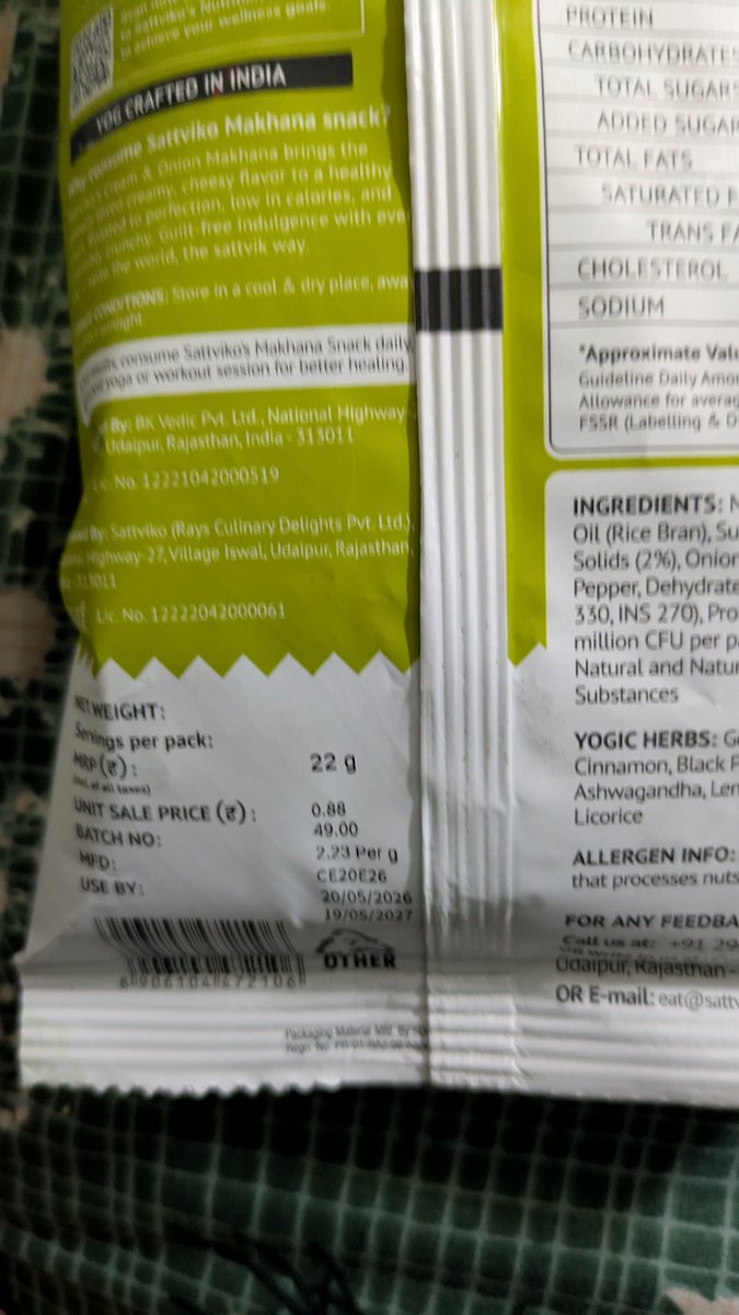 krish514's tweet photo. @bigbasket_com  mrp malpractice, the product has an mrp of 49 rs but in the website it is 140 rs, very bad experience https://t.co/bFB1k7h6nT
