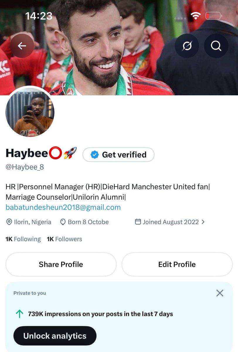 Haybee_8's tweet photo. Cheers to 1,000 followers🚀
2,000 followers next!
Follow me guys I follow back ❤️🤲 https://t.co/UcSYCbsVTT