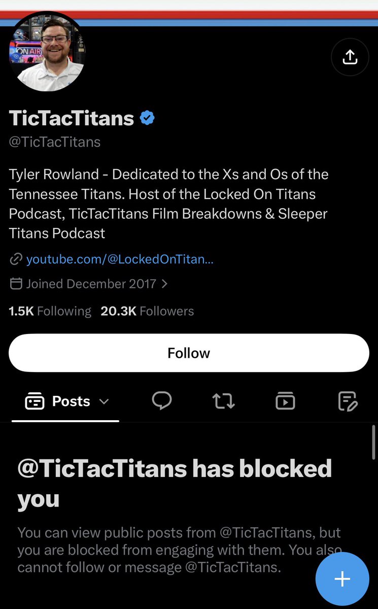 Chasingringspod's tweet photo. Can’t wait until titans fans have real people to watch who aren’t insufferable. #titans either this guy or Jared is a curse to a fan base. @PaulKuharskyNFL I understand why you don’t like him https://t.co/XsLS2jb0rA