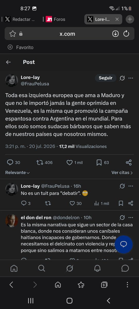 YeOldeMusik's tweet photo. "Se juntaron el hambre con las ganas de comer" nivel: Magazolanos juntándose con los libertarianos argentinos para decir que son "victimas de una campaña del wokismo/progrerío mundial para desprestigiarlos" porque según ellos "son el bastion antiwoke" 🤣🤣🤣 #mundialdefútbol2026 https://t.co/jeqZCciknp