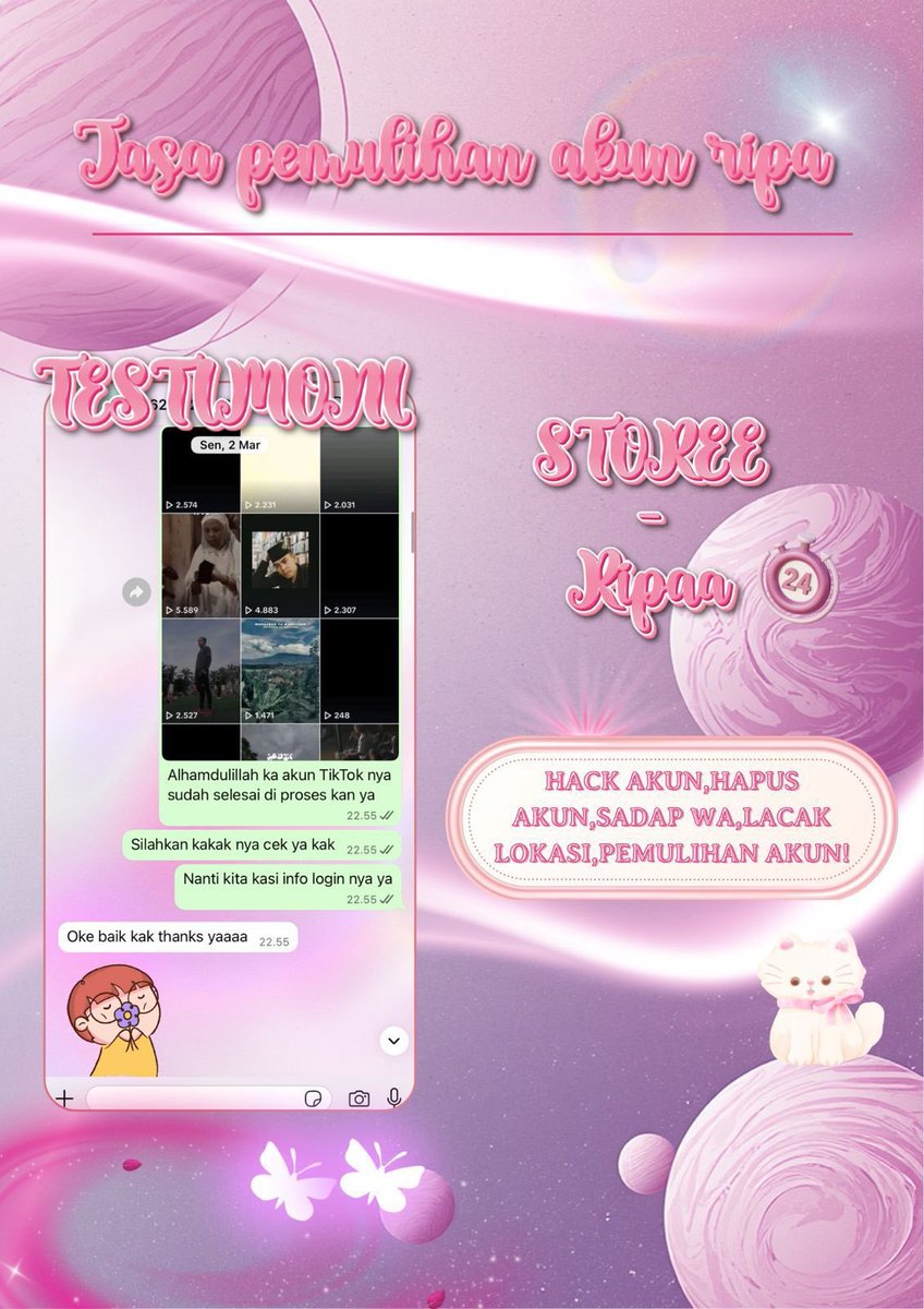 puliqh's tweet photo. Menyediakan Jasa pemulihan akun &amp; Jasa Pulihkan akun, Jasa Lacak, Sadap WhatsAp

Jasa balikin akun Instagram dan Facebook, Tiktok, Linkedlin, Gmail, Line, all sosmed.

Serta : Hapus Akun, Sadap WhatsApp,Lacak Lokasi dan Hack Akun

Full Testii, Fast Proses, Wa Di Bio.
#zonauangㅤ https://t.co/WQ0q5EEqLa