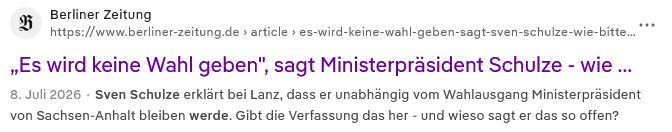 alex4hamm's tweet photo. @Bundeskanz50246 Liebe @cdulsa mit einem solchen Kandidaten ist kein Blumentopf zu gewinnen
MP Schulze bei LANZ offeriert mit einer solchen Aussage das er Wahlergebnisse ablehnt und das ist ja nicht das 1. Fettnäppchen in was er tritt, aber die @AfD als Demokratieverweigerer brandmarken https://t.co/KVf7bK8RsE