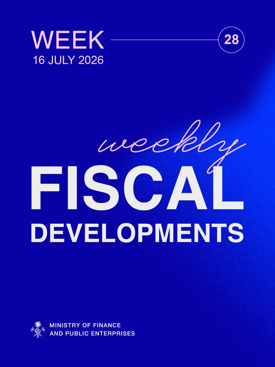 MoFmv's tweet photo. The Weekly Fiscal Developments as of 16 July 2026 has been published on our website and can be accessed through the link below:  
https://t.co/5waRxIOoMS https://t.co/PaheQgJGlM