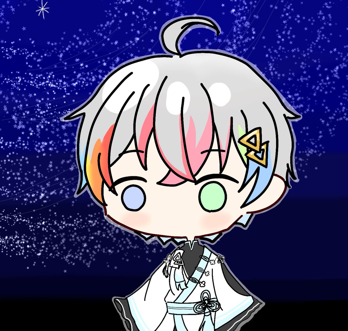 Lua_Clover_'s tweet photo. #みんなのデフォ絵と等身絵の比較が見たい
等身がない(あれ https://t.co/aZMN6vzTIB