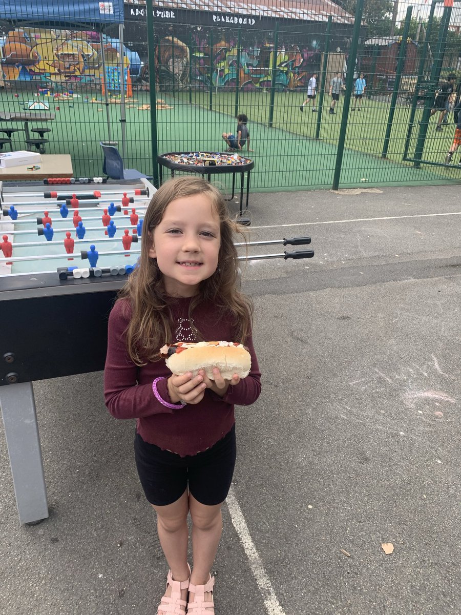 WoodgateAP's tweet photo. Kids enjoying the bbq   
#HAF
#WAP https://t.co/mbzAEM691e