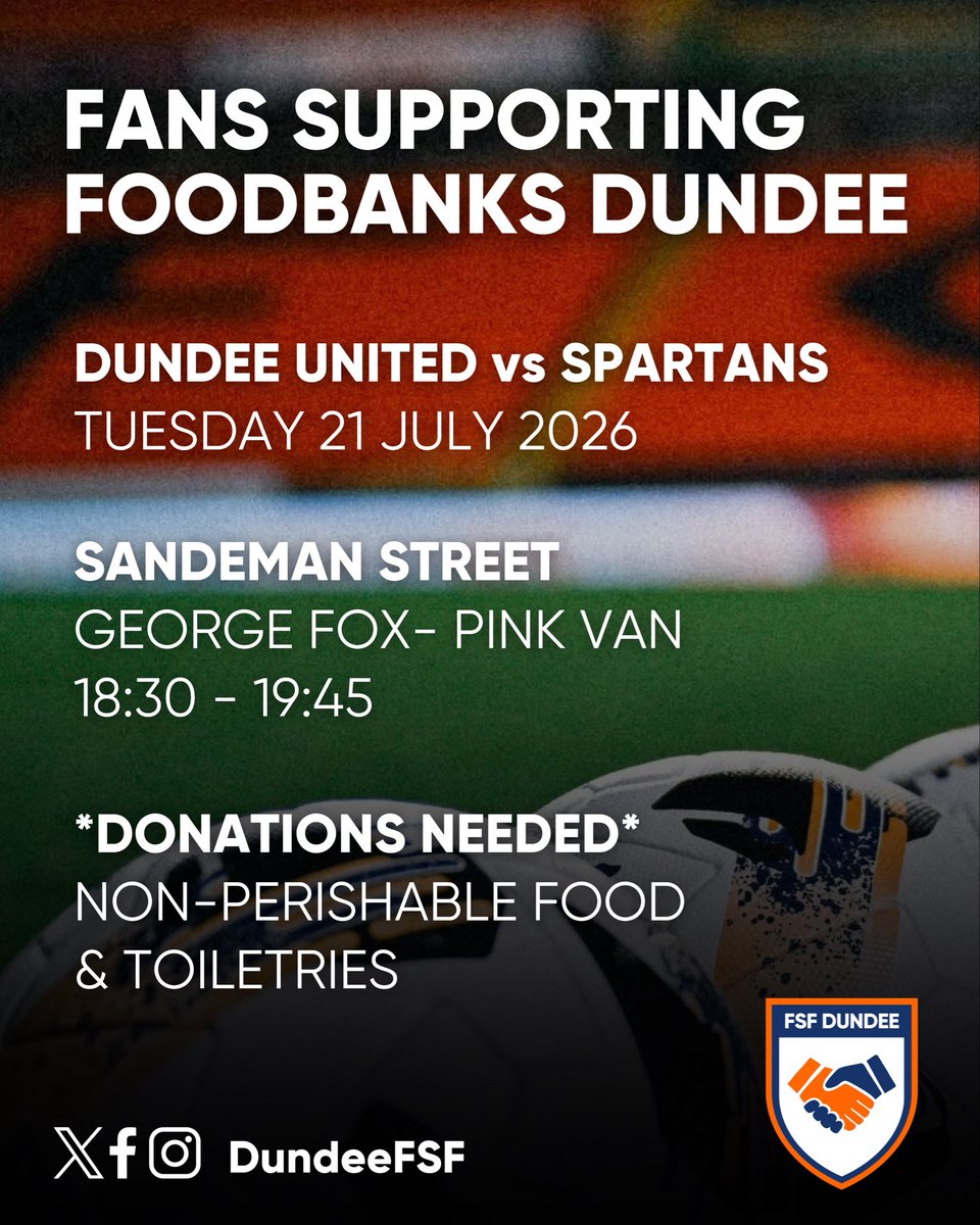 Fans Supporting Foodbanks Dundee tweet media