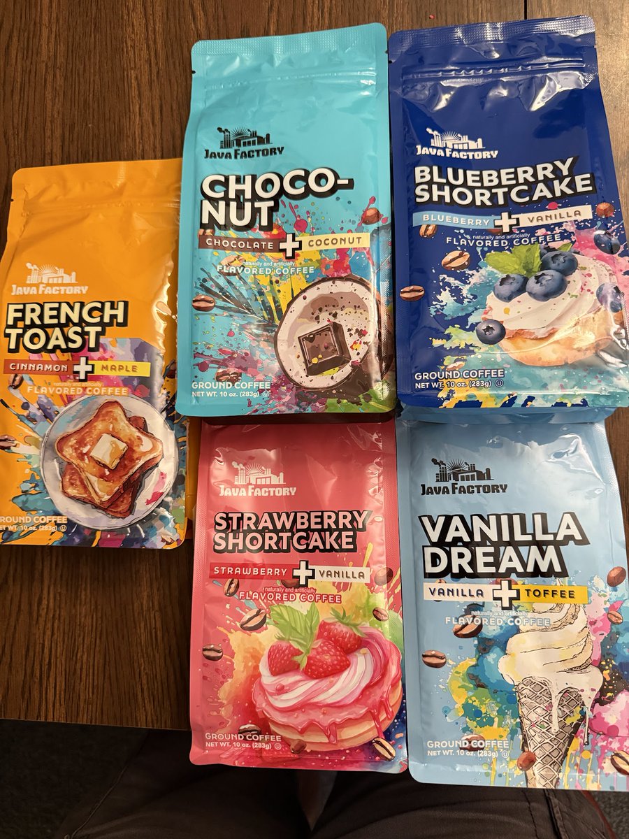 gaynycdad's tweet photo. New flavors coming throughout the year from @javafactory! I love my flavored coffees, especially from Java Factory!
@Specialty_Food #weFancy #fancyfoodshow #gifted
https://t.co/mKBxL4TSyO https://t.co/8z8YWRXvj4