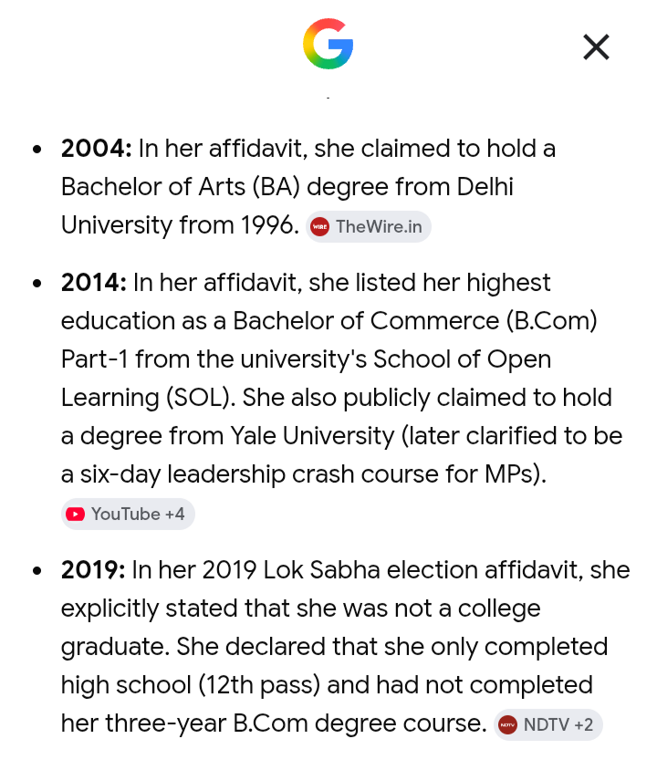 KRLBLR's tweet photo. @TajinderBagga We want Smriti Irani Modiji's first education minister back. https://t.co/J721iuxuH4