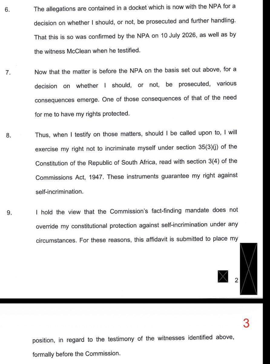 ewnreporter's tweet photo. [JUST] Andrea Johnson, IDAC Head, has invoked her right against self-incrimination at the #MadlangaCommission. 

Johnson said she cannot answer questions relating to allegations she leaked police dockets to Crime Intelligence Deputy Head, Feroz Khan. TCG https://t.co/xGuG7Vz3Vx
