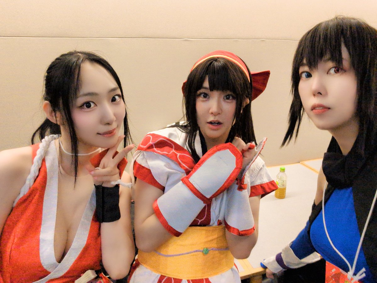 hiyunnyu's tweet photo. ゆきすいっちちゃんのナコルル
くきちゃんの不知火舞
私の色がそろった奇跡的なSNKヒロインズ✨🫶
私が本気で幸せでした☺️
KGPでSNKそろうの本当に嬉しい‼️ https://t.co/Ex3su5Rquj