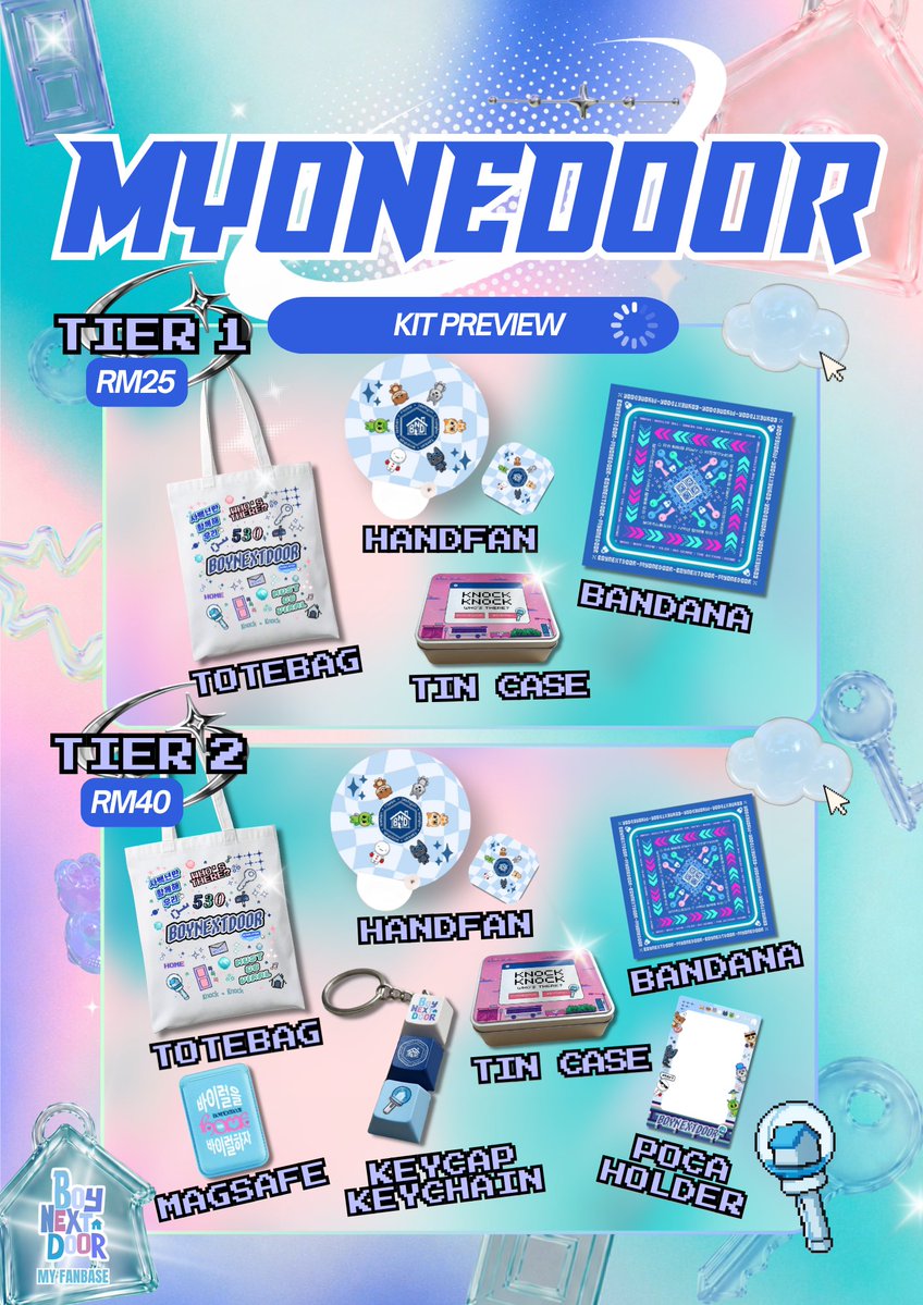 boynextdoor_my's tweet photo. 🚪 OFFICIAL DONATION KIT PREVIEW REVEAL 🇲🇾✨

MYONEDOORS, here is the preview for our donation kit merch as shown in the picture! 🩵

Every single contribution goes directly toward preparing the absolute best, most magical welcome for the boys' first-ever concert in Malaysia! 🏟️🎬

If everyone is willing to support our donation drive, we will be able to hit our fundraising targets real soon, so we can lock in our proposed projects smoothly and potentially prepare even better, more grand fan projects both before and during concert day!

📝 Ready to support? Fill out the donation form here: https://t.co/02OAAESYPc 

#MyOneDoor