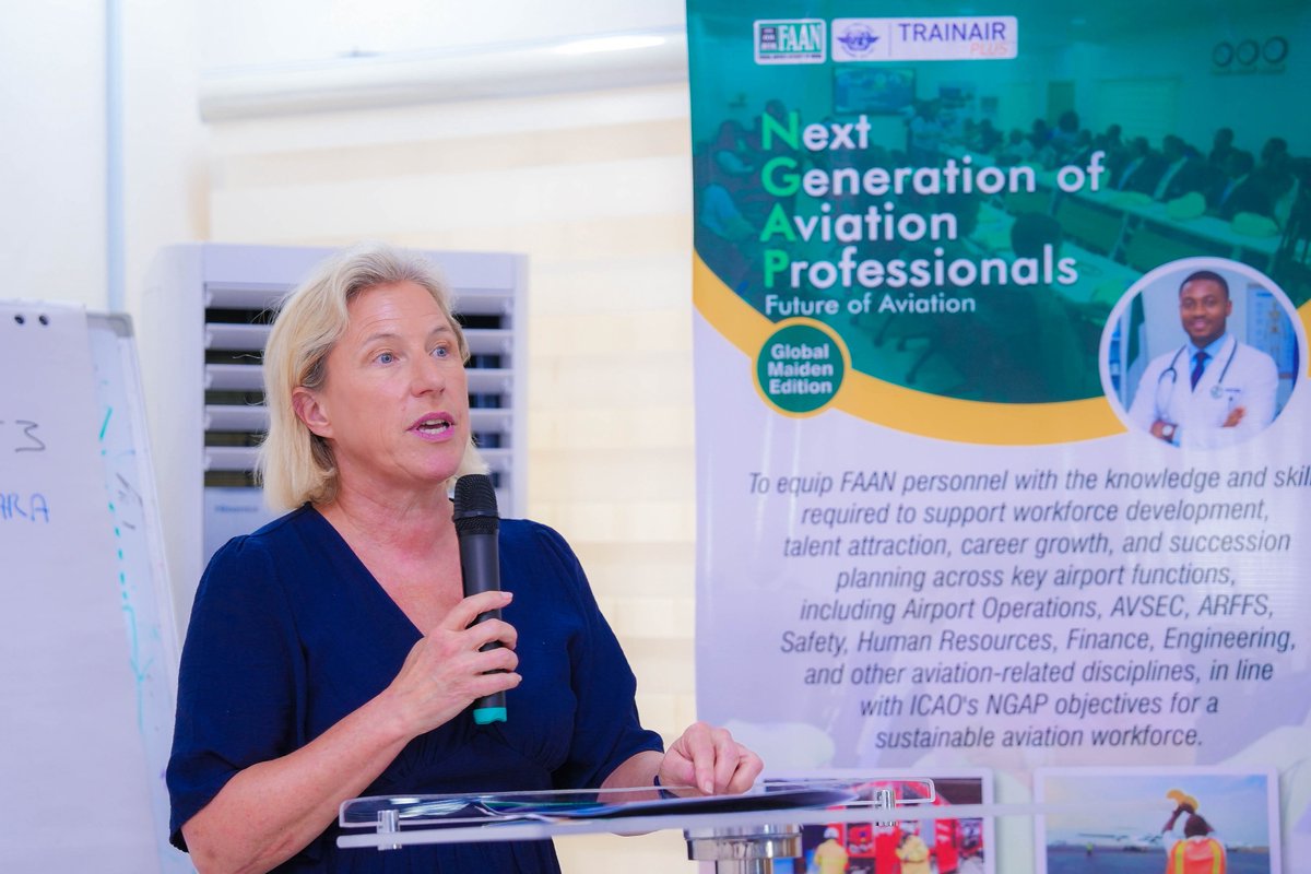 FAAN_Official's tweet photo. The Federal Airports Authority of Nigeria Authority (FAAN) has commenced the @icao Next Generation of Aviation Professionals (NGAP) Global Maiden Edition, a four-day programme focused on developing a skilled, future-ready workforce through talent development, career growth, and succession planning.

The initiative reinforces FAAN’s commitment to tackling brain drain by building and retaining the next generation of aviation professionals.

#FAAN #ICAO #NGAP
