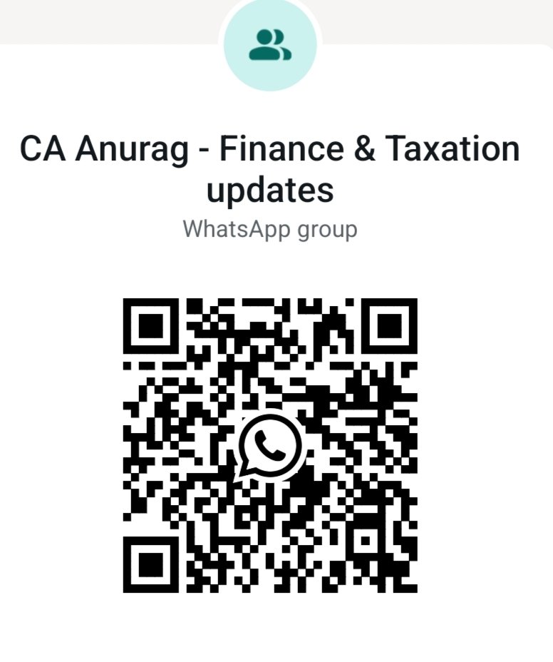 caanuragwriter's tweet photo. Join this whatsapp group for finance &amp; Taxation updates 
https://t.co/Cu7efhJ2u7 https://t.co/NN6aMZVtta