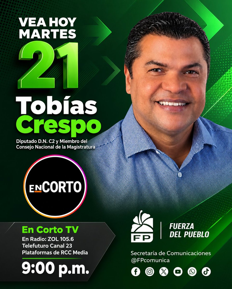 Ciudadania74763's tweet photo. 📺 ¡No te lo pierdas esta noche!
Acompaña al diputado @TobiasCrespo en una nueva edición de #EnCortoTV, donde abordará temas de interés nacional.
🗓️ Martes 21
🕘 9:00 p.m.
📻 ZOL 105.6
📺 Telefuturo Canal 23 y plataformas de RCC Media.
@FPcomunica #EnCortoTV #RCCMedia https://t.co/sXQ4Buyd4E