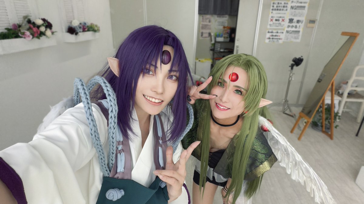 kingA239's tweet photo. 昨日！蜂葉さんとアクフィンしてきた〜🫶👼 準天使verにした為フィンにさわれない…😭ってなってた笑
カラー絵が出てない故に本当に悩みまくった〜😭そして平成の前髪長くて視界不良だった🤣🤣次は通常衣装も遊んでもらうんだ〜‼️‼️ https://t.co/l0tUXzHChY