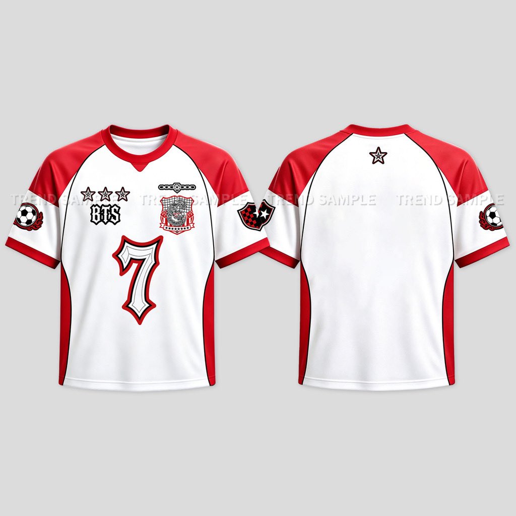 busanside's tweet photo. Nossos divos da Trend lançaram a Jersey personalizada que o Jimin usou na apresentação da final da copa do mundo!!!! Ela é inteira impressa (o que é perfeita pra personalizar com strass) e tem do tamanho P ao 4XL ❤️
🔗: https://t.co/EqKXLD05uz https://t.co/4Rs3rTEvF0