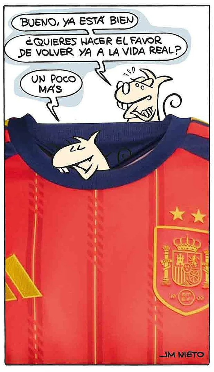 karinasainz's tweet photo. Eres un genio @HUMORJMNIETO 

¡Qué ternura de viñeta! https://t.co/A0mDbo0WRC