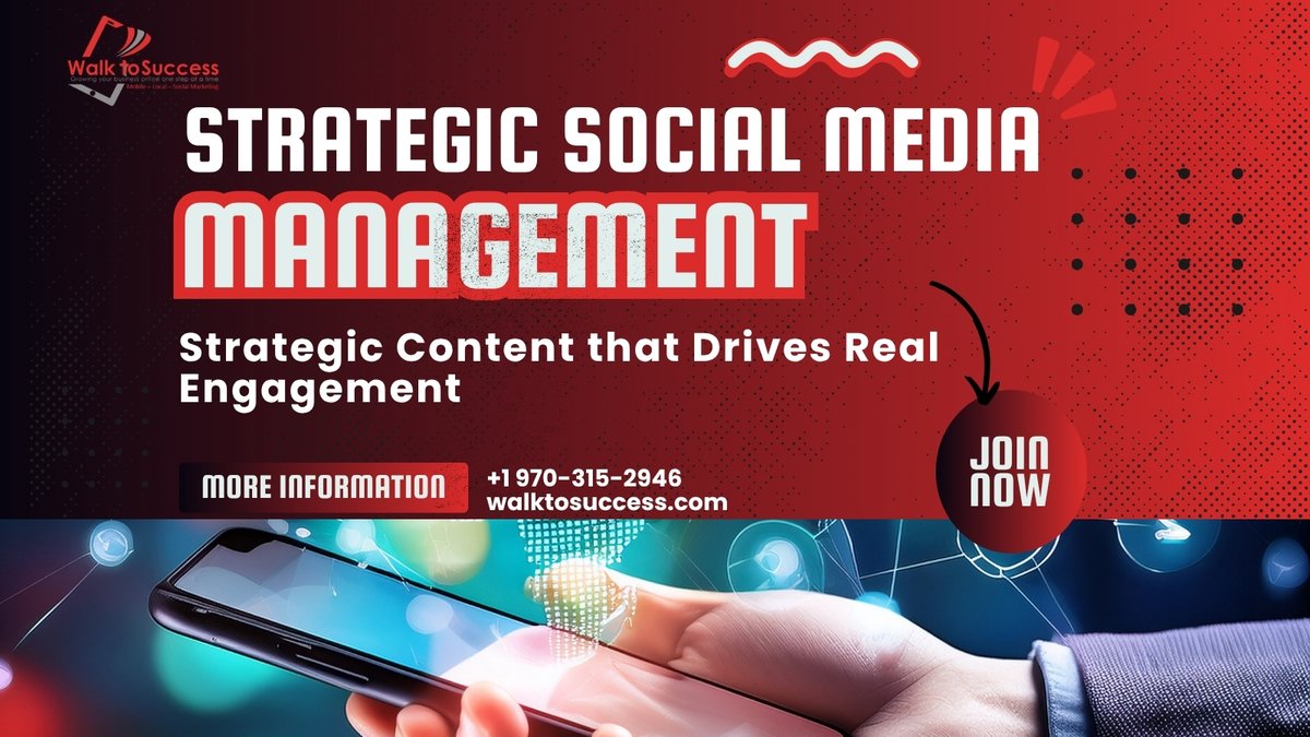 WalkToSuccess's tweet photo. We take the guesswork out of your content strategy by creating, optimizing, and managing your digital platforms. From cohesive brand messaging to targeted local campaigns, we keep your community engaged and your inbox full. https://t.co/DhkIFhdePF