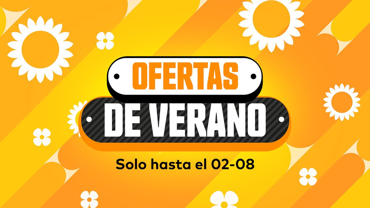 NintendoES's tweet photo. ¡Zambúllete en las ofertas de verano!

Desde ya mismo y hasta el 2 de agosto, puedes ahorrar en juegos de todo tipo para #NintendoSwitch2 y #NintendoSwitch.

Consulta los descuentos: https://t.co/lgDaC2KPmq https://t.co/ByBfbz1FQK