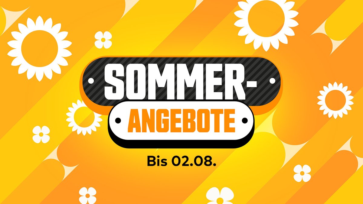 NintendoDE's tweet photo. Taucht ein in die Sommer-Angebote! Ab jetzt bis zum 2. August könnt ihr bei einer bunten Auswahl an Spielen für #NintendoSwitch2 und #NintendoSwitch sparen.

Angebote ansehen: https://t.co/mWYfZvBc51 https://t.co/48ahMTiihD