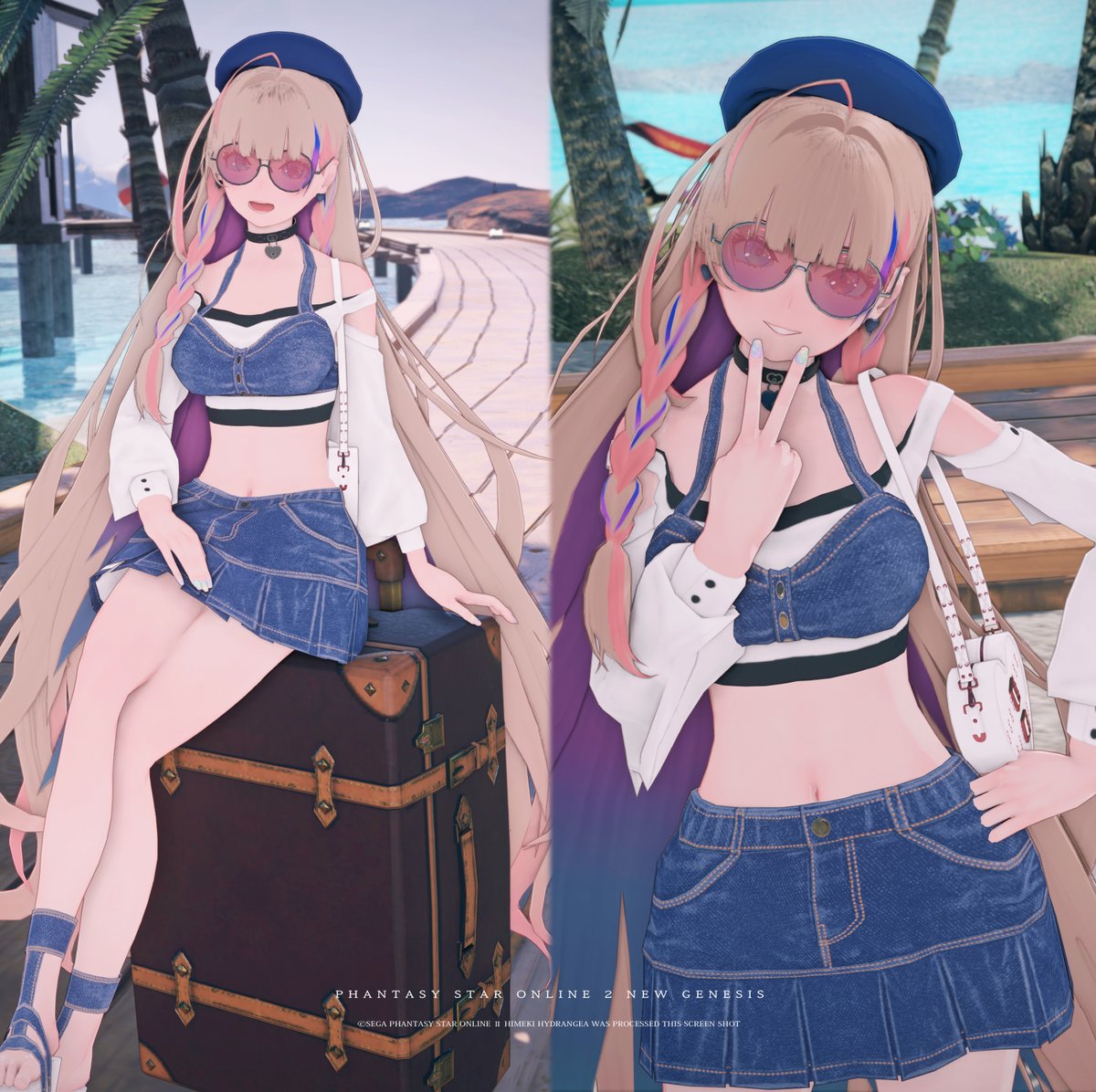 PSO2_himek's tweet photo. ウェイホッパーグラス セレブ感あって良い🏖
#PSO2NGS
#PSO2NGS_SS https://t.co/MlPpcUcxH9