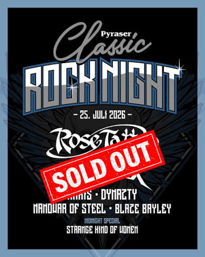 dynaztyband's tweet photo. Germany! 🇩🇪 
Are you ready for the weekend?! 🤘🏻
Who of you will we see this upcoming Saturday at the SOLD OUT Pyraser Classic Rock Night?

📍Pyras / Thalmässing 🇩🇪
🗓️Sat. 25.07.26
🕟Stage time: 16:20

#dynazty #pyraserclassicrocknight #festivalseason2026 https://t.co/kMHffLF16E