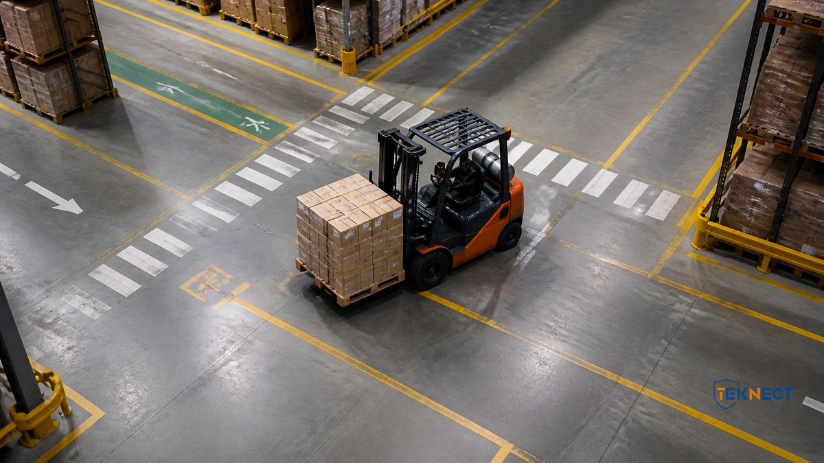 TEKNECTGlobal's tweet photo. Intersections are bottlenecks. Slowdowns are a tax.

Old logic: slow down everywhere.

TEKNECT: automate slowdowns at high-risk zones. Move with confidence everywhere else.

Safety up. Speed up. The tax disappears.

#Throughput #WarehouseSafety #TeknectGlobal https://t.co/nOUqucgdqg
