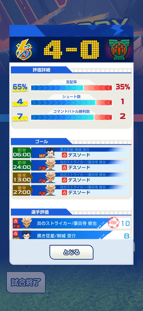 Remonn_Pads's tweet photo. やっぱりは豪炎寺最強 https://t.co/fkYOPokaTW