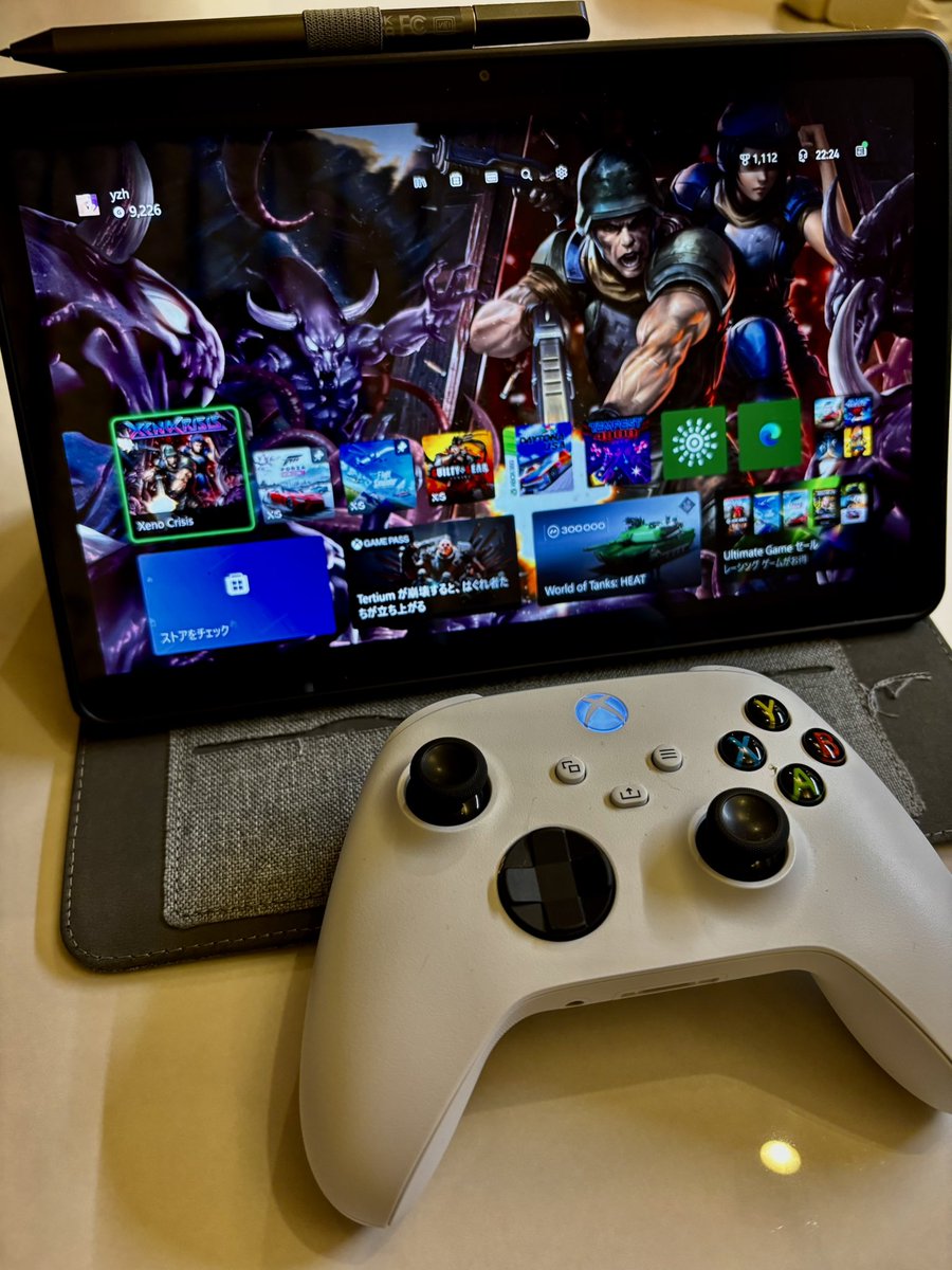 hyonezawa's tweet photo. リモートプレイ、それなりのタブレットでxboxコントローラー使うのいいね〜
#xbox #firemax11 https://t.co/jDCtVSP43H