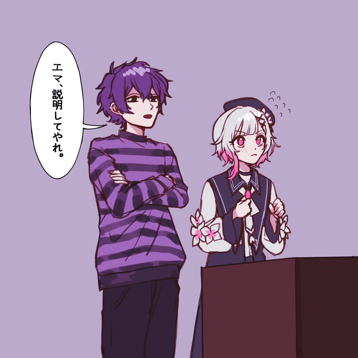 hoei_8's tweet photo. #蘭たんの絵
 🎃まのさば、何回これが聞けるんだろう https://t.co/c2Ckhcr5q6