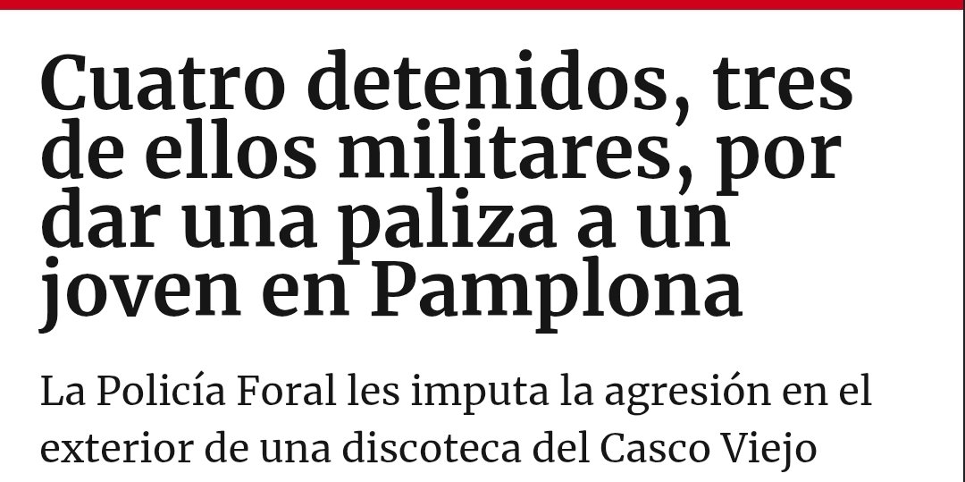 Rontxi1's tweet photo. @javiergar_ Y cuántos meses llevas tú sin condenar la agresión de 3 militares a un joven en el centro de Pamplona? https://t.co/QqnuHKnw7j